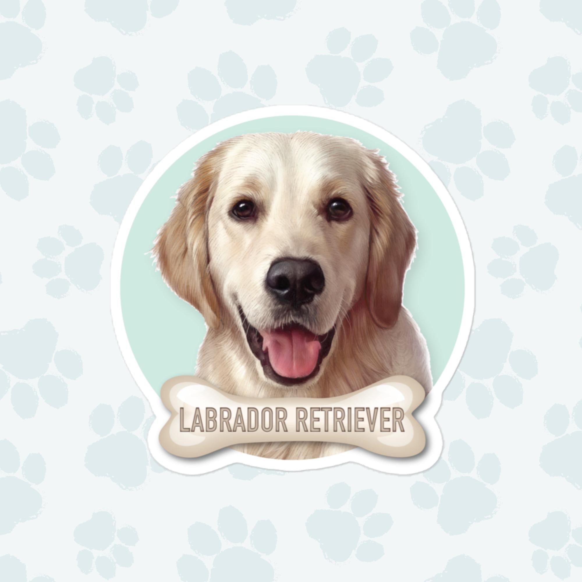 Labrador Retriever Sticker, Large 4in Vinyl Sticker