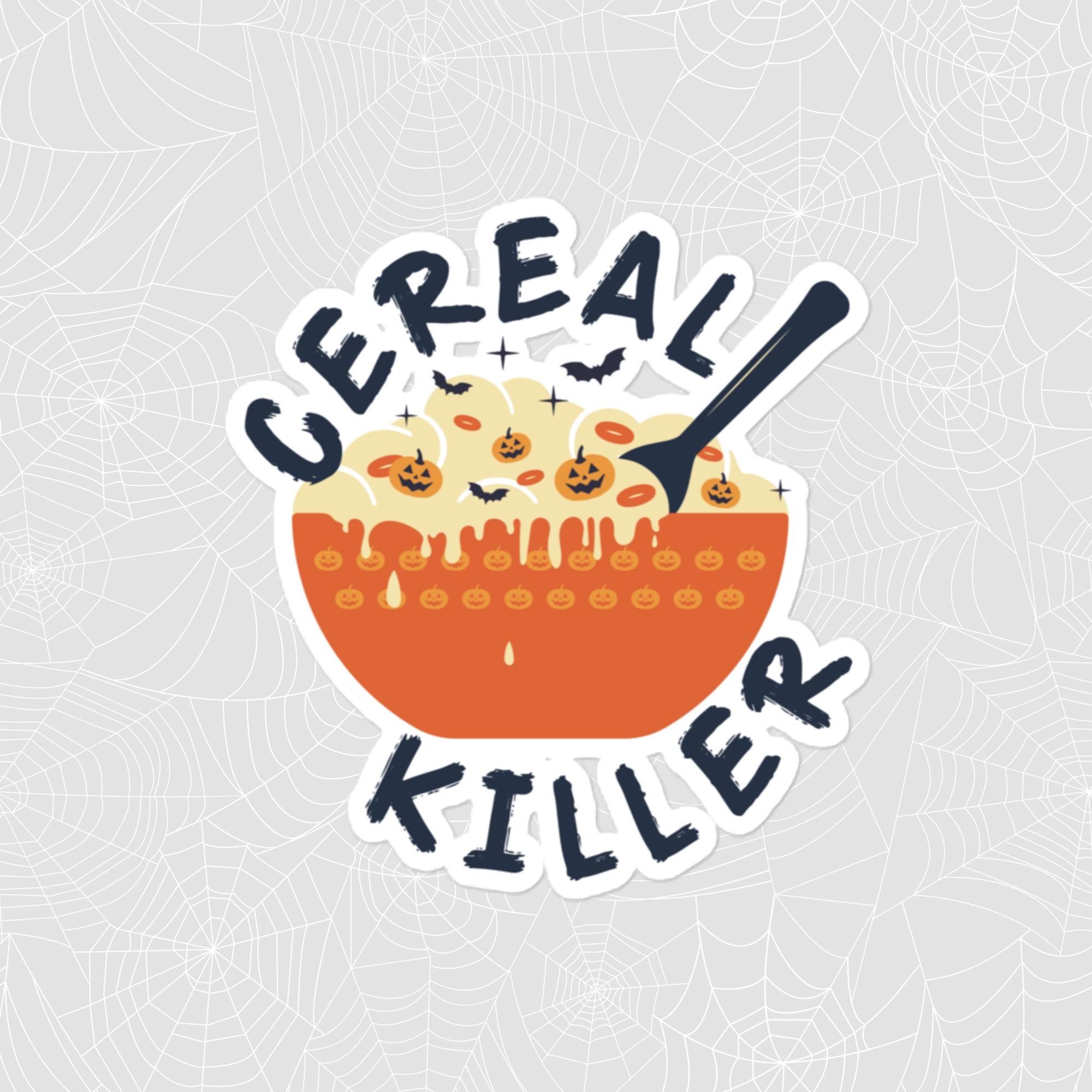 Cereal Killer Sticker, Large 4in Vinyl Sticker