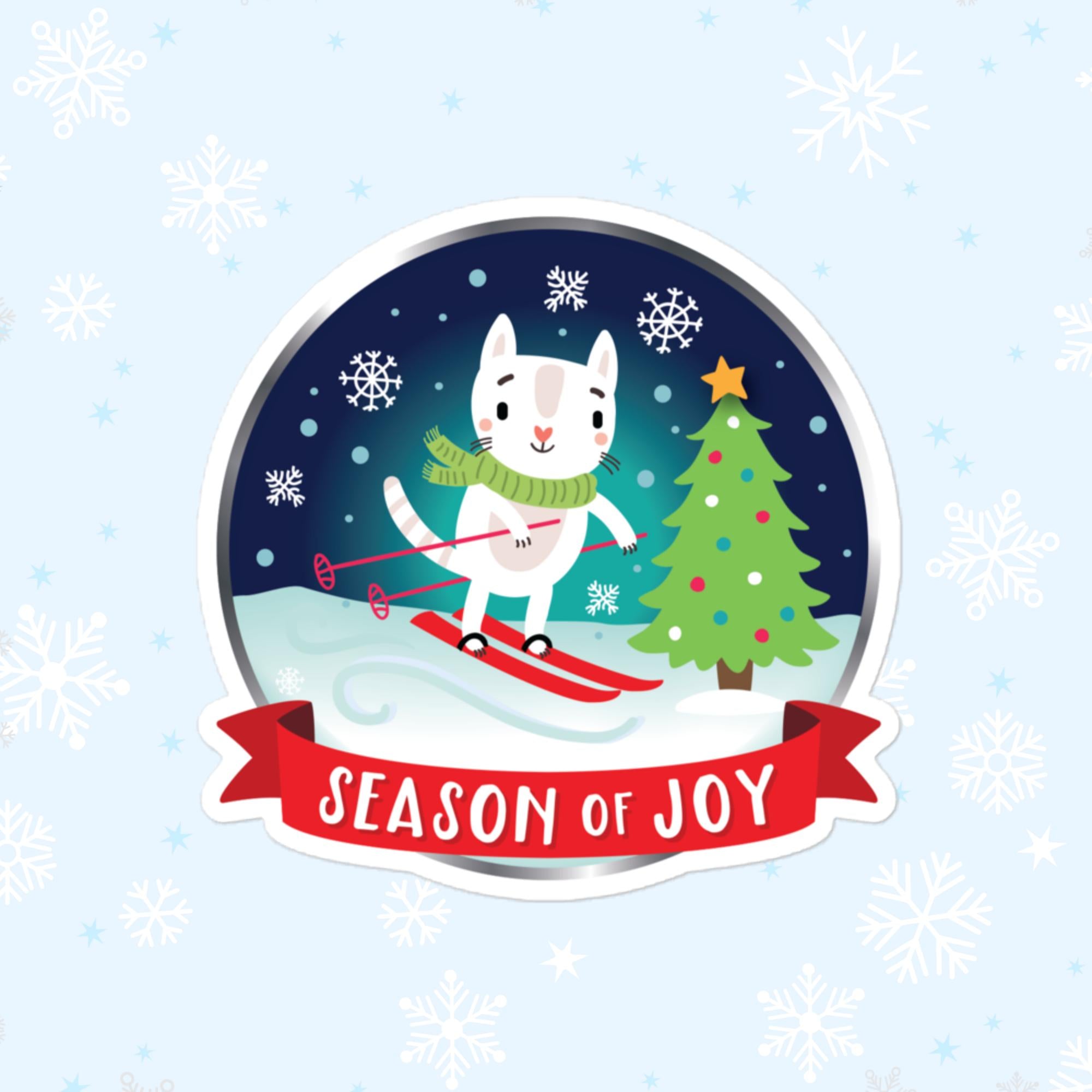 Season Of Joy Sticker, Large 4in Vinyl Sticker