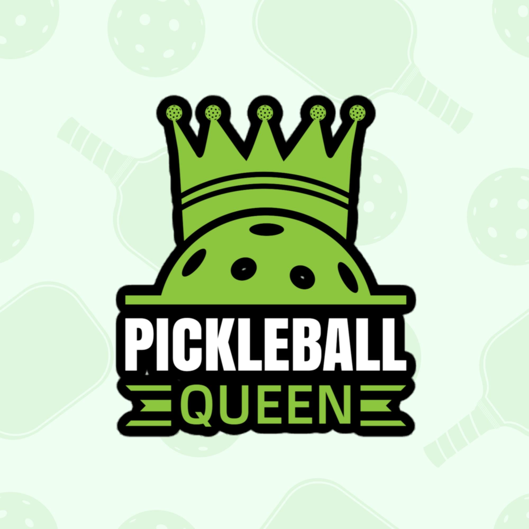 Pickleball Queen Sticker, Large 4in Vinyl Sticker