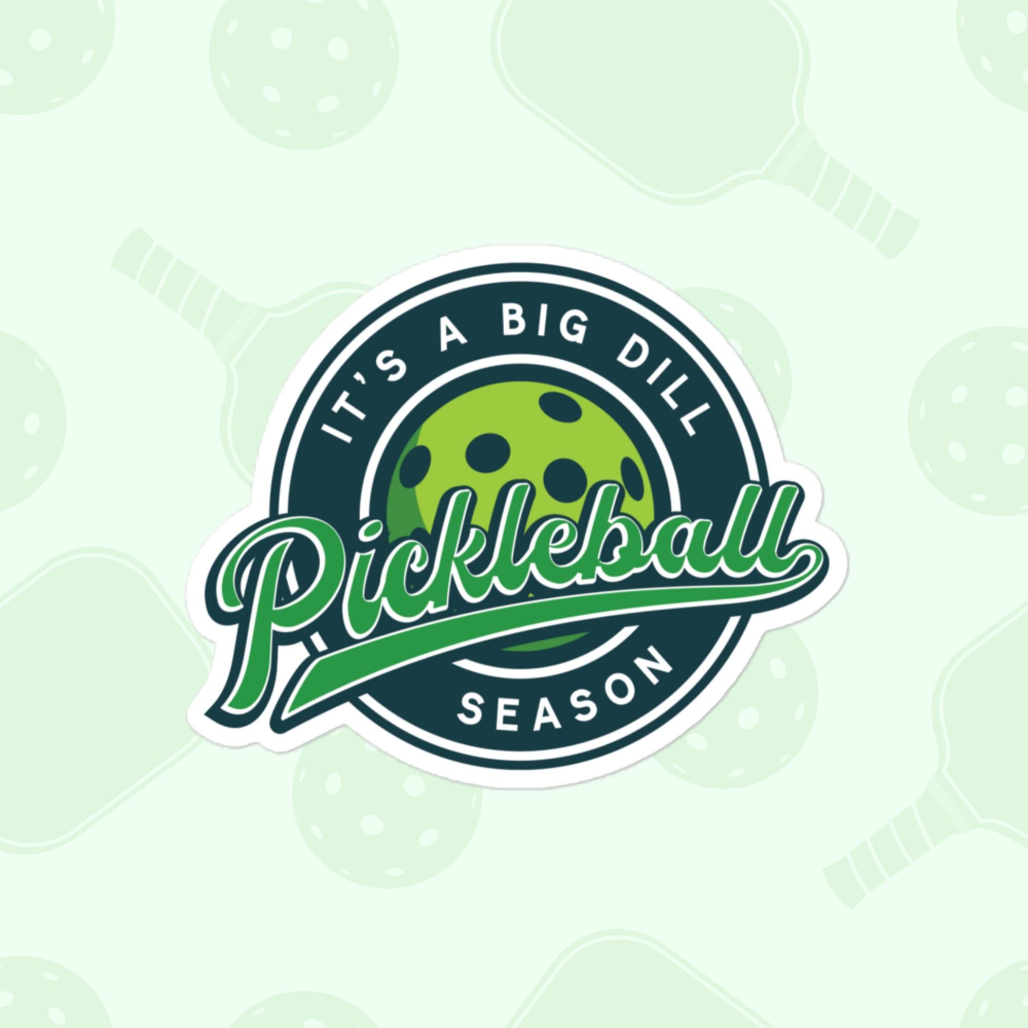 Pickleball Season Sticker, Large 4in Vinyl Sticker