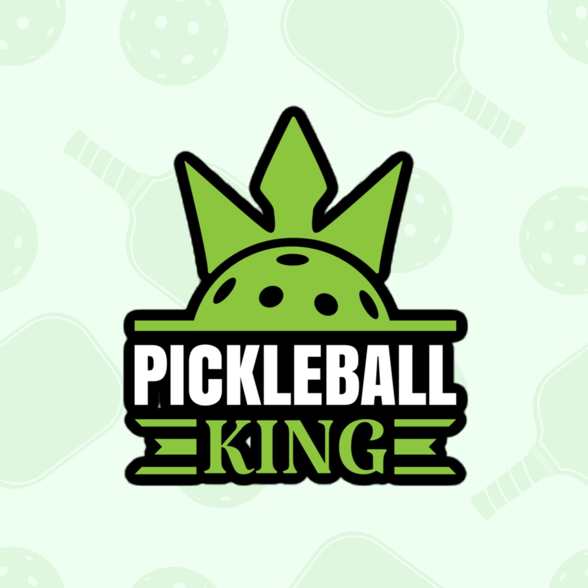 Pickleball King Sticker, Large 4in Vinyl Sticker