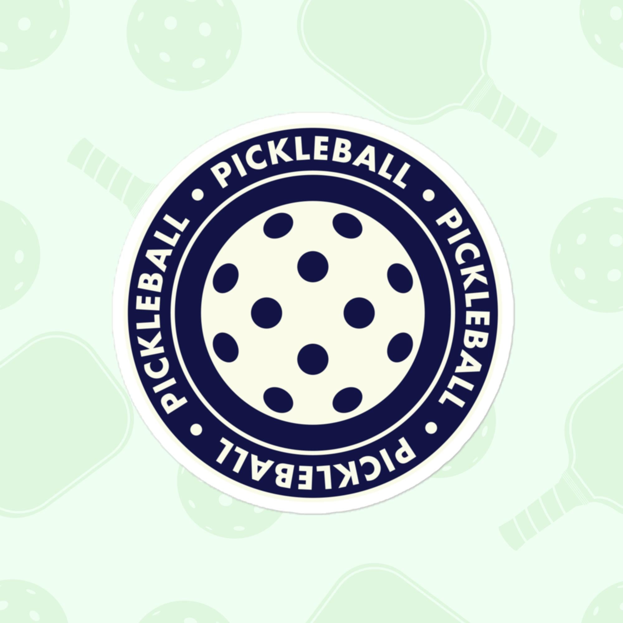 Pickleball Ball Sticker, Large 4in Vinyl Sticker