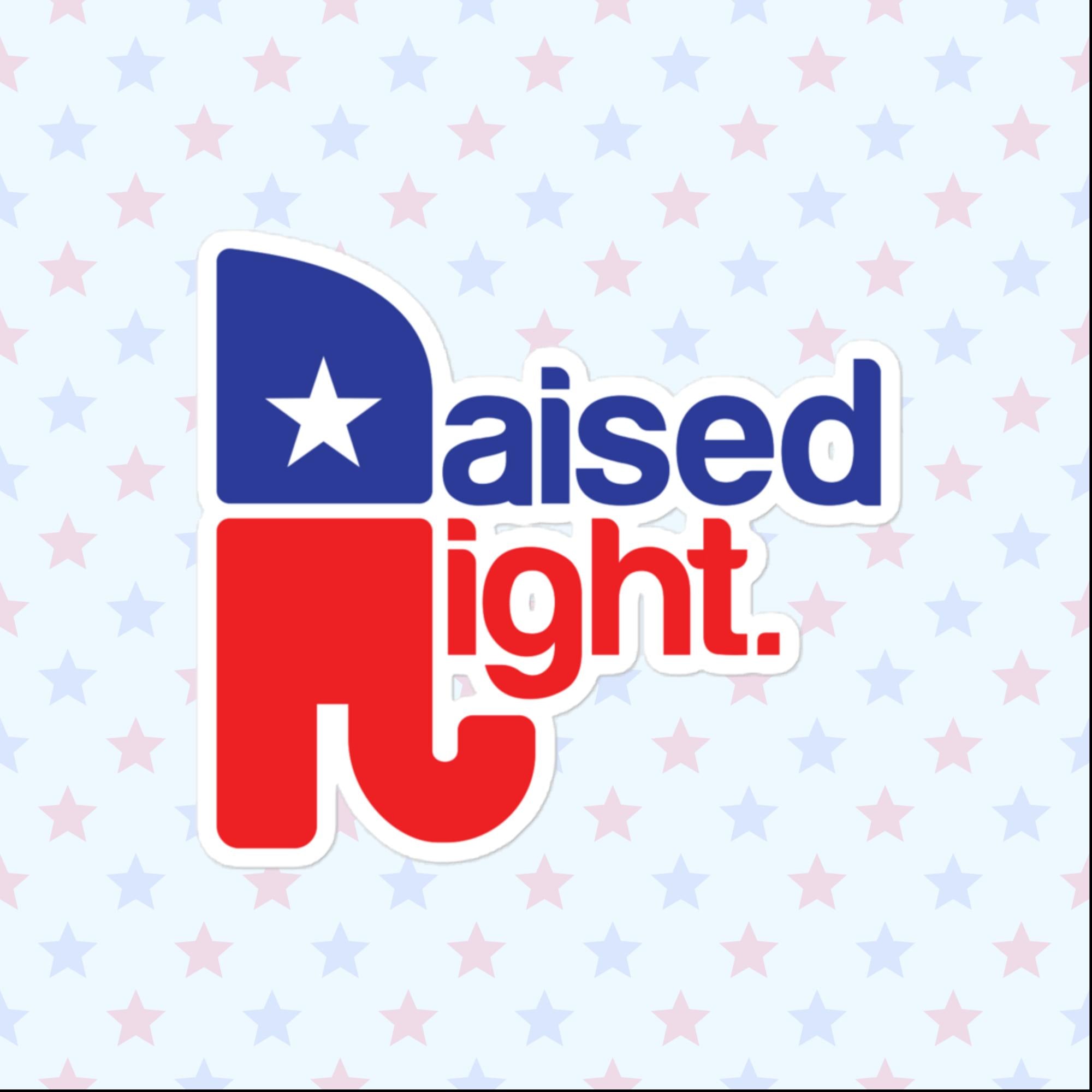 Raised Right Sticker, Large 4in Vinyl Sticker