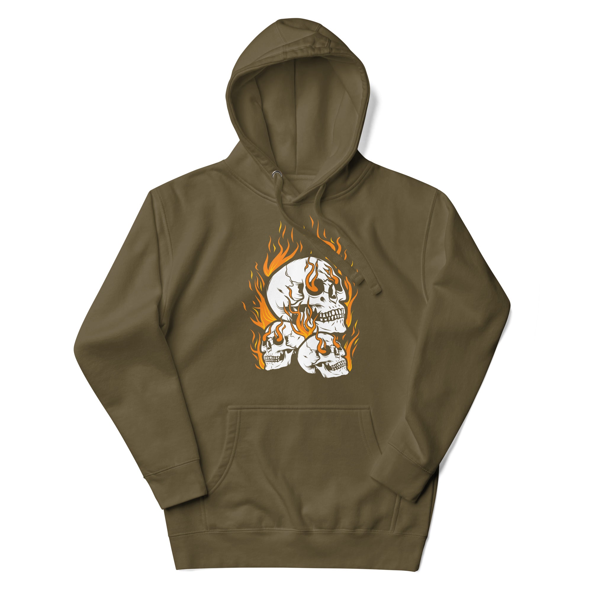 Flaming Skulls Hoodie