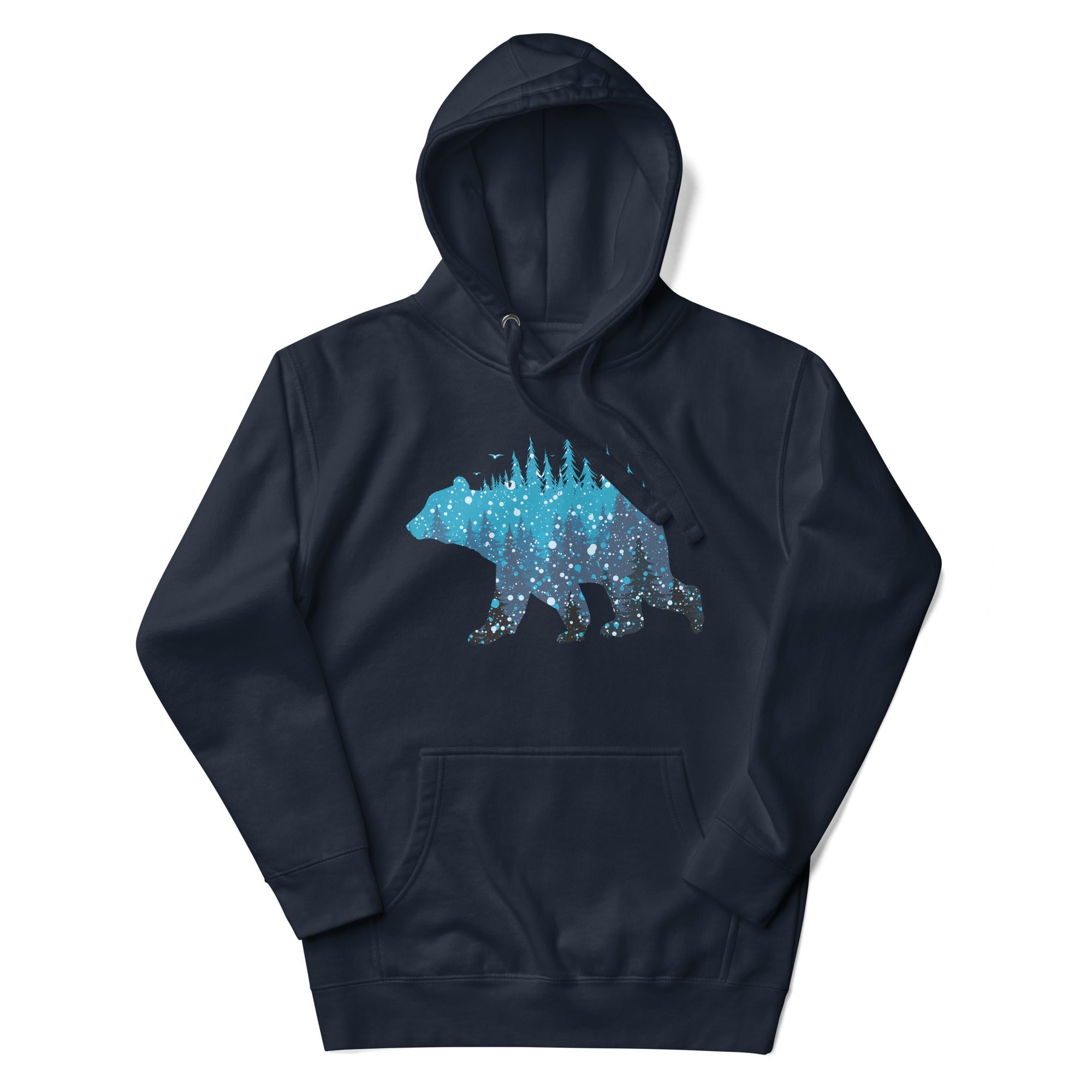 Blue Forest Bear Unisex Hoodie