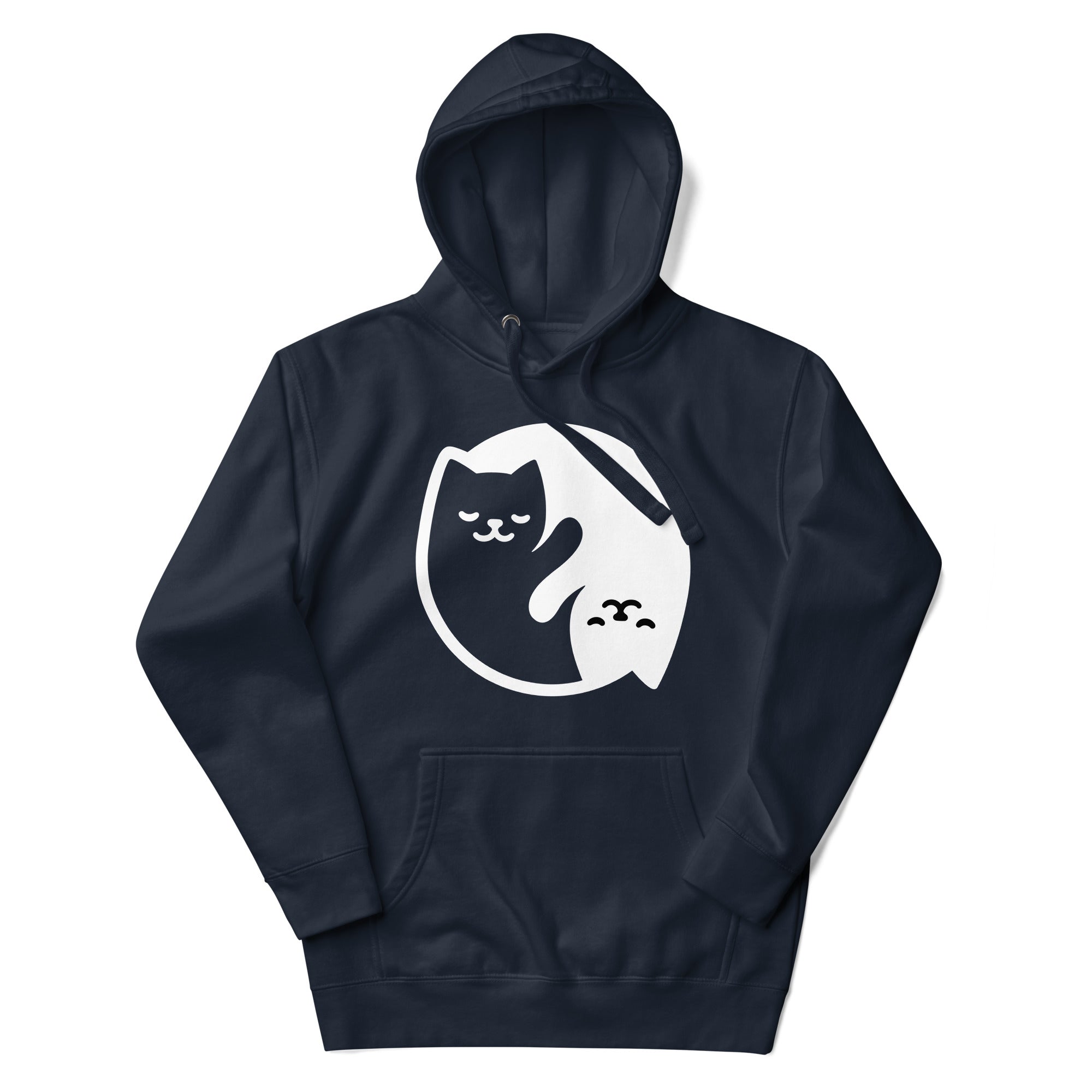 Yin Yang Cat Hoodie