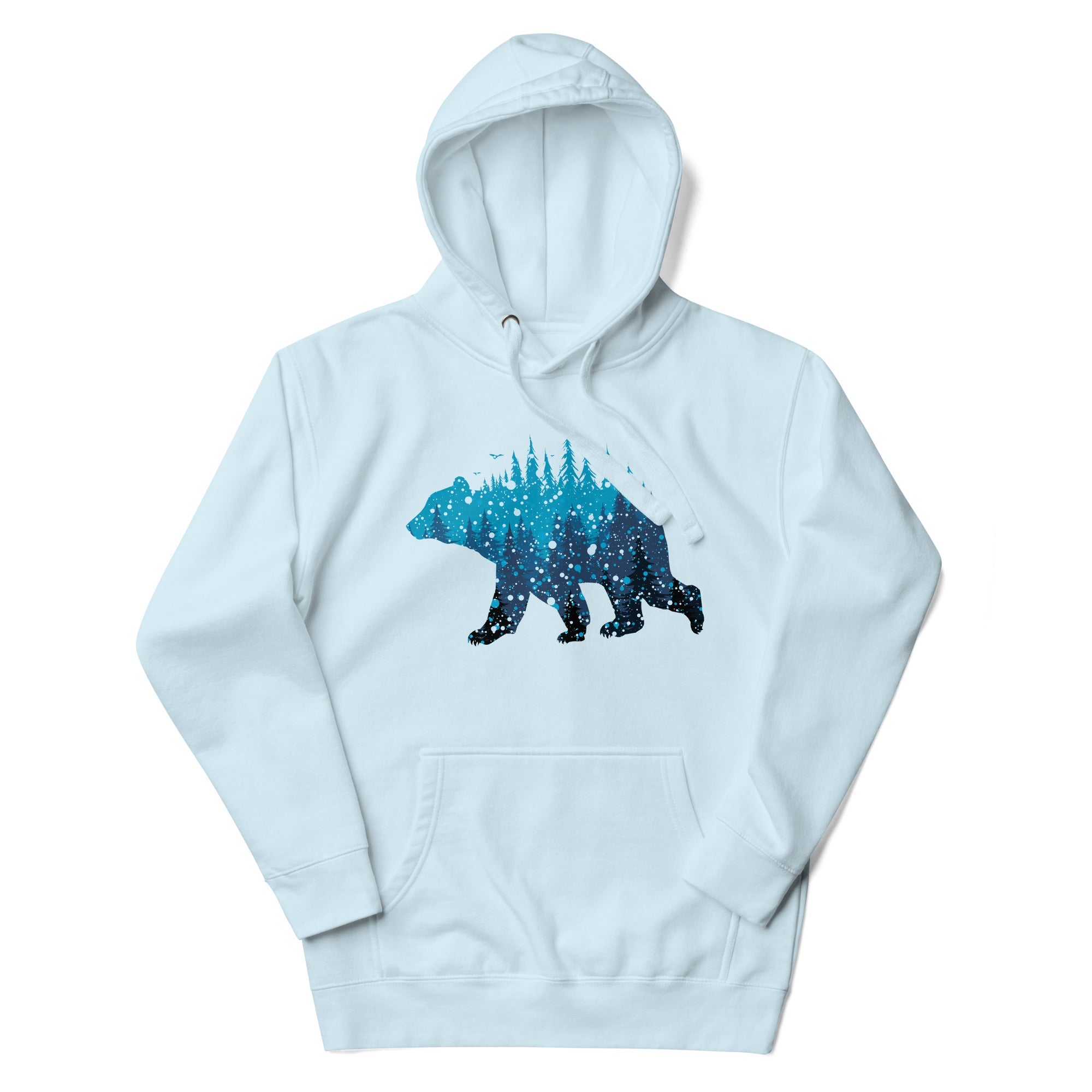 Blue Forest Bear Unisex Hoodie