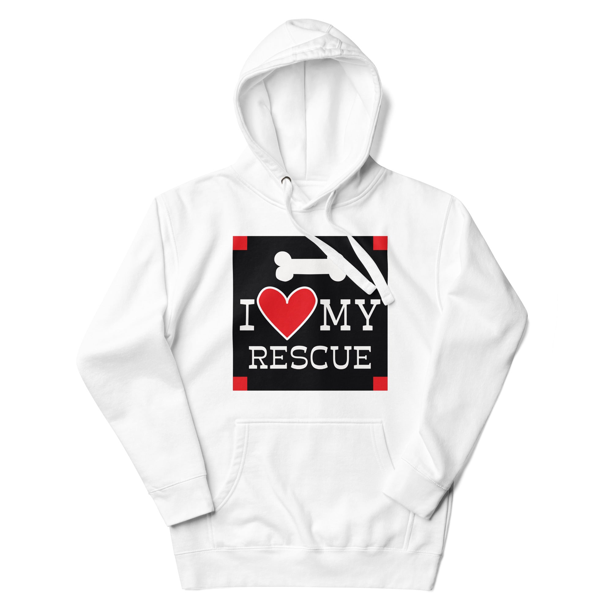 I Heart My Rescue Hoodie