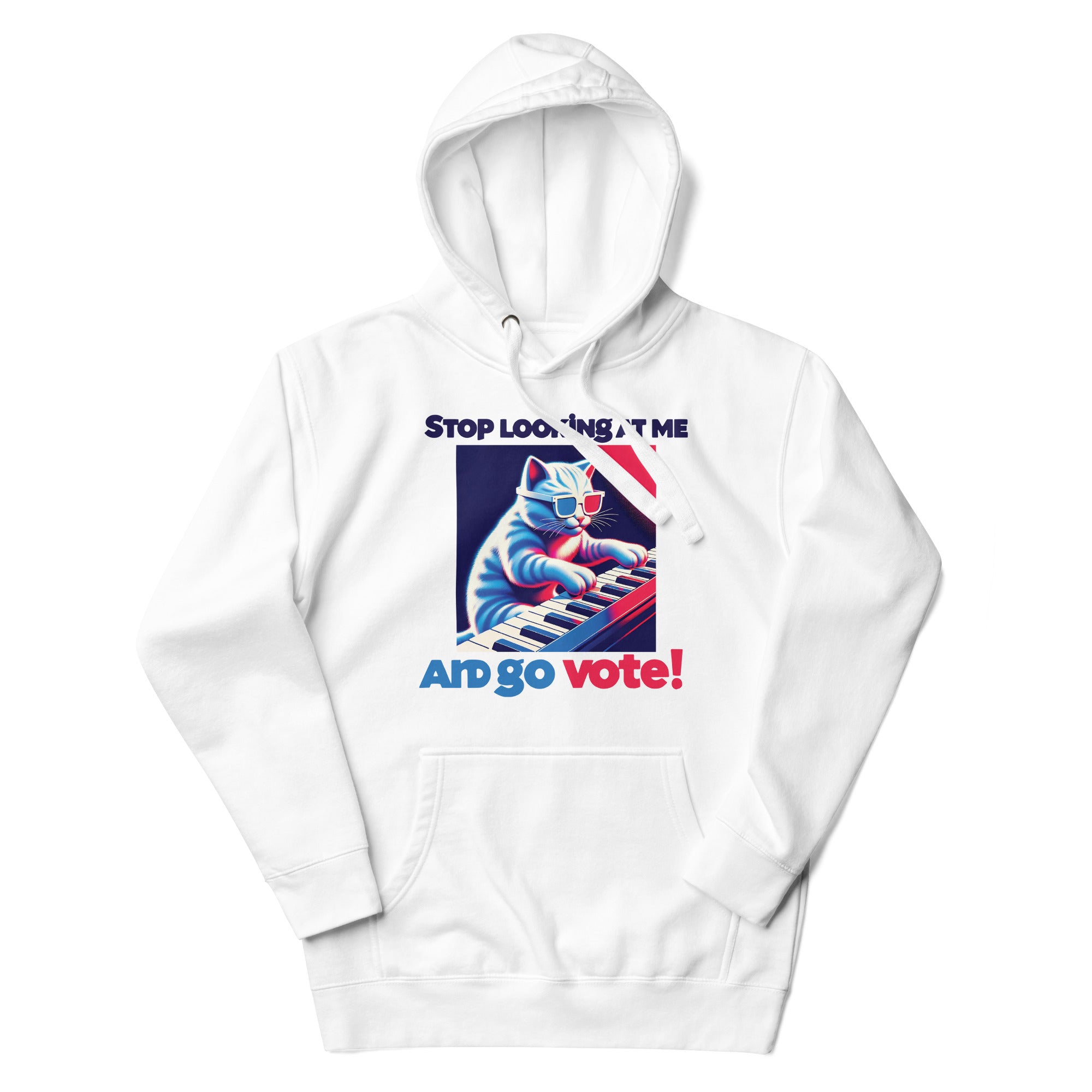 Go Vote Cat Hoodie