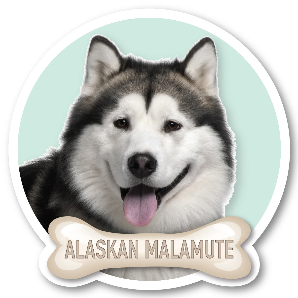 Alaskan Malamute Vinyl Sticker
