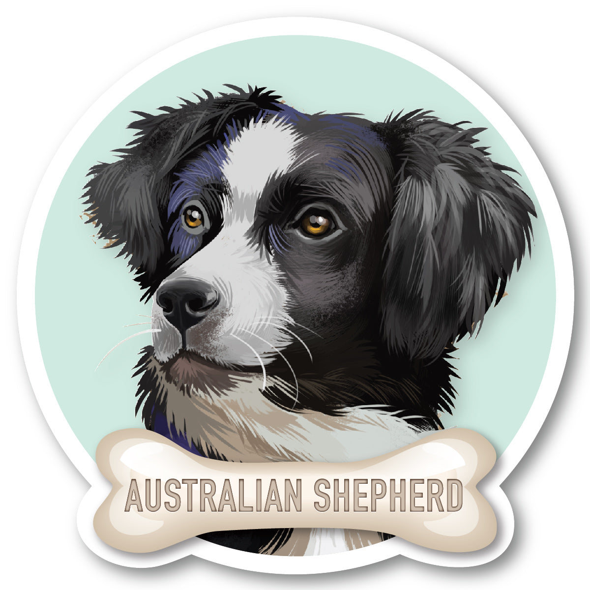 Australian Shepherd Vinyl Sticker