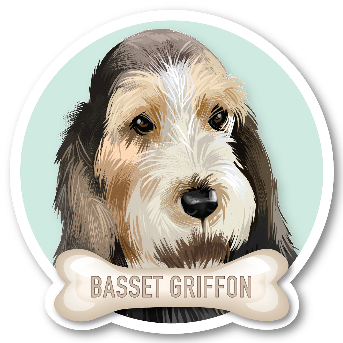 Basset Griffon Vinyl Sticker