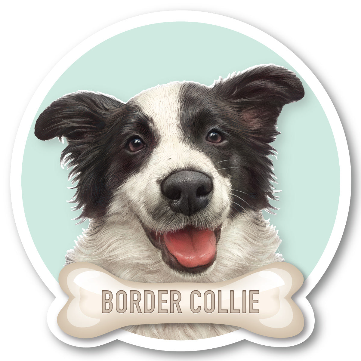Border Collie Vinyl Sticker