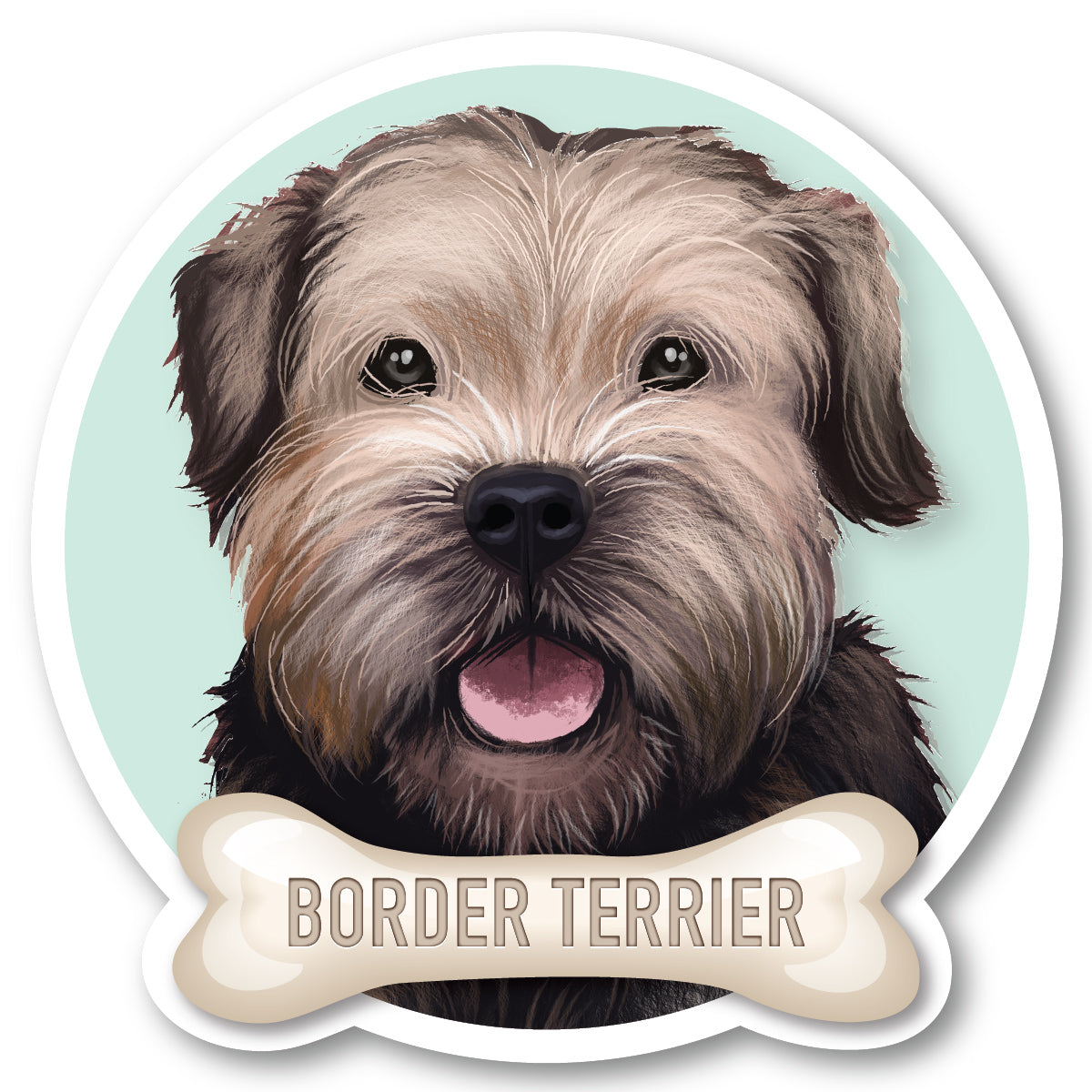 Border Terrier Vinyl Sticker