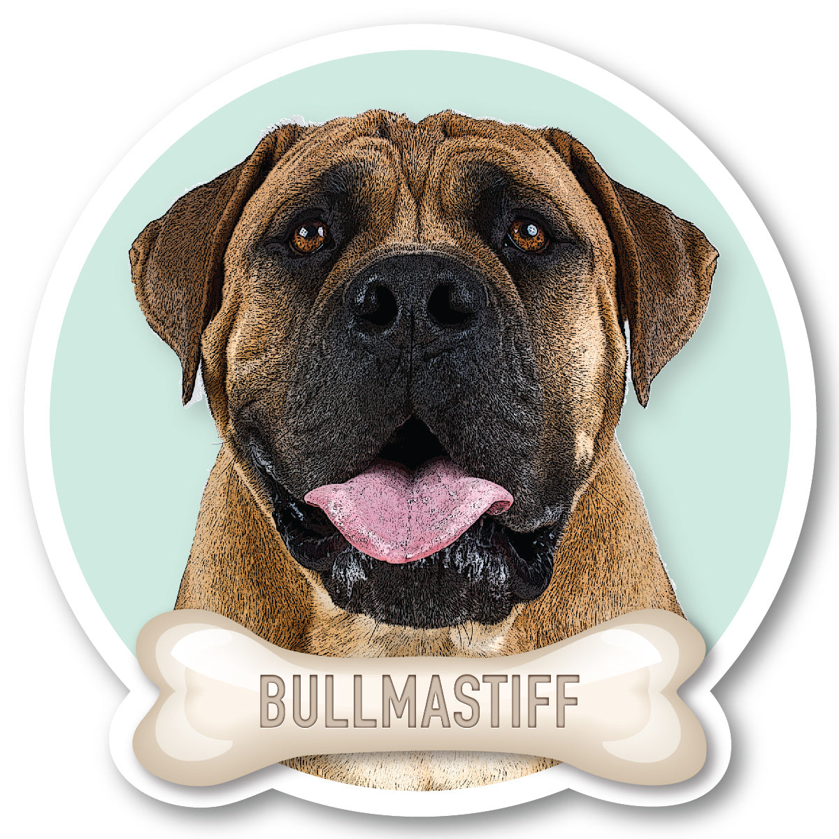 Bullmastiff Vinyl Sticker