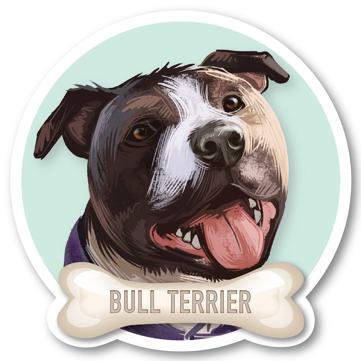 Bull Terrier Vinyl Sticker