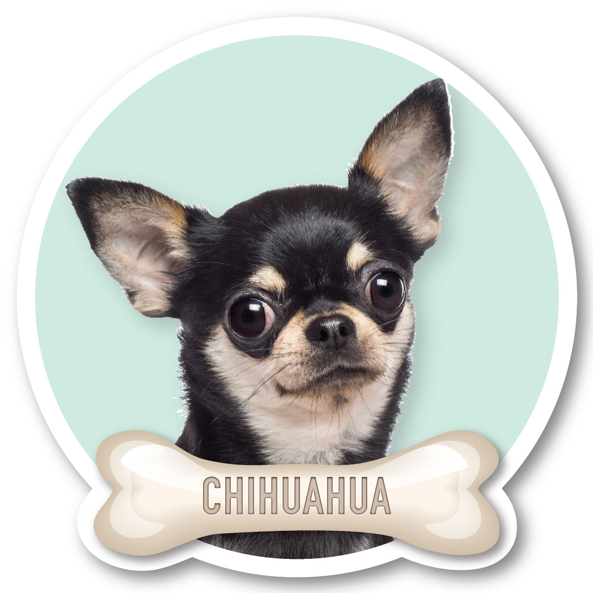 Chihuahua Dark Vinyl Sticker