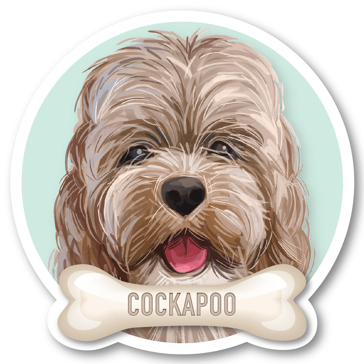 Cockapoo Vinyl Sticker