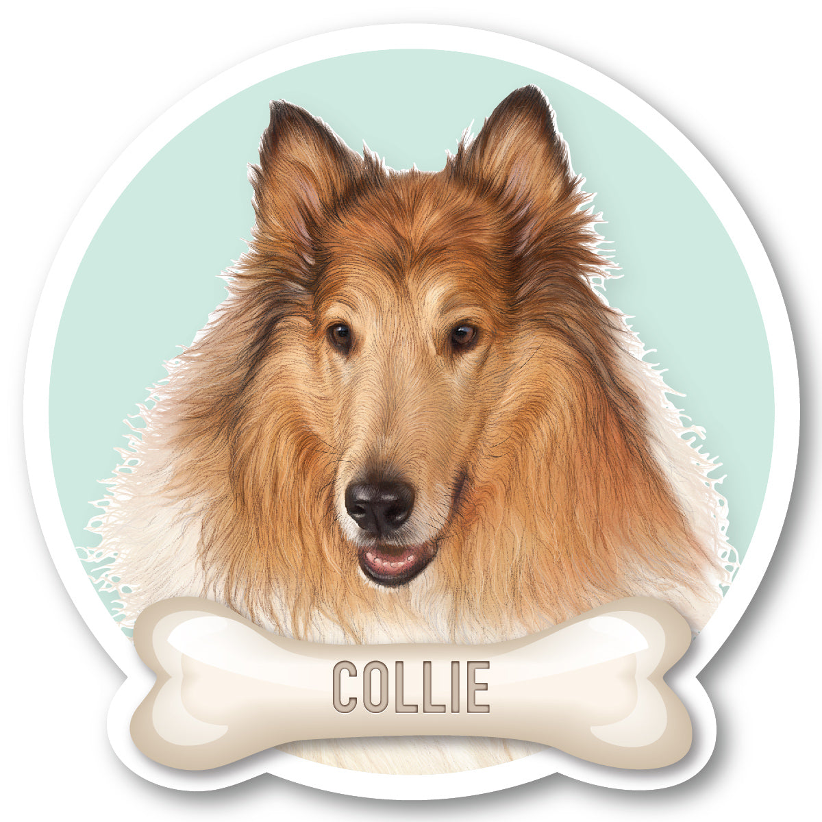 Collie Vinyl Sticker
