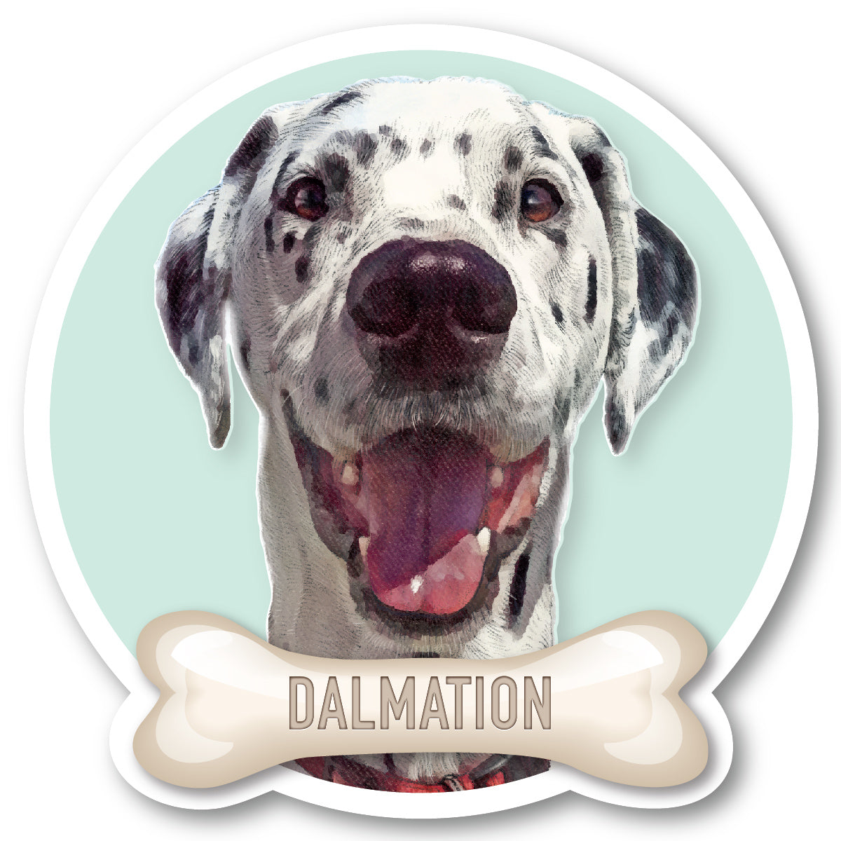 Dalmation Vinyl Sticker