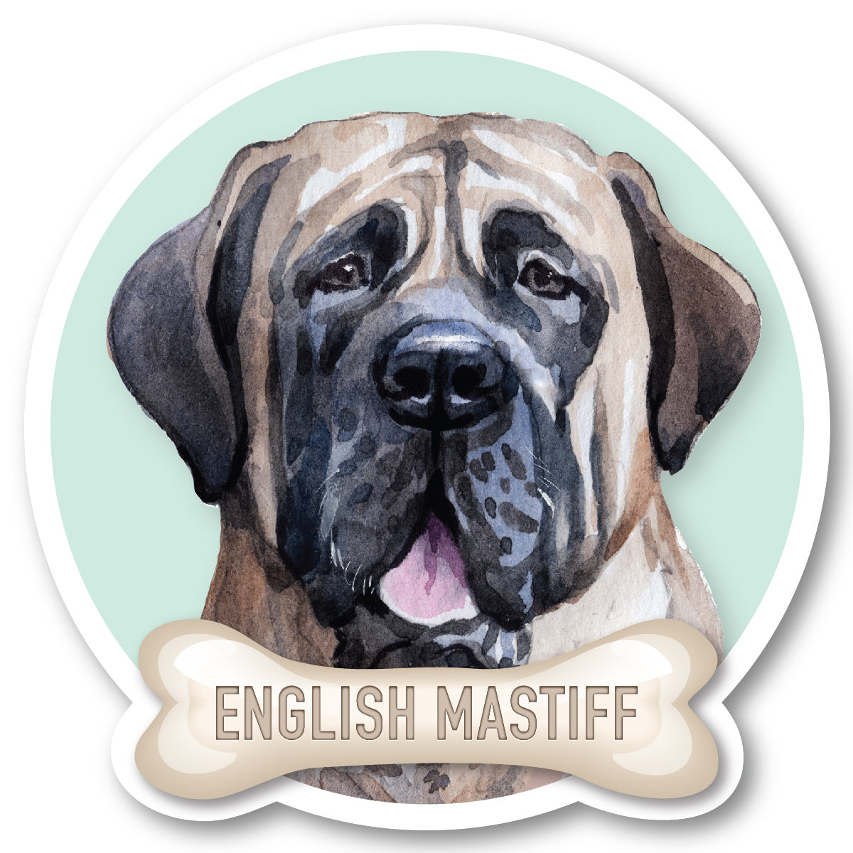 English Mastiff Vinyl Sticker
