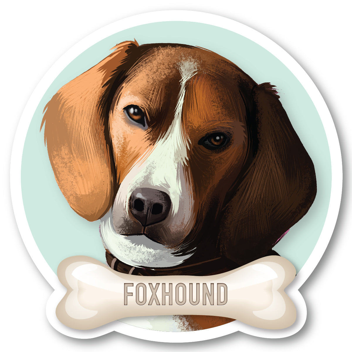 Foxhound Vinyl Sticker
