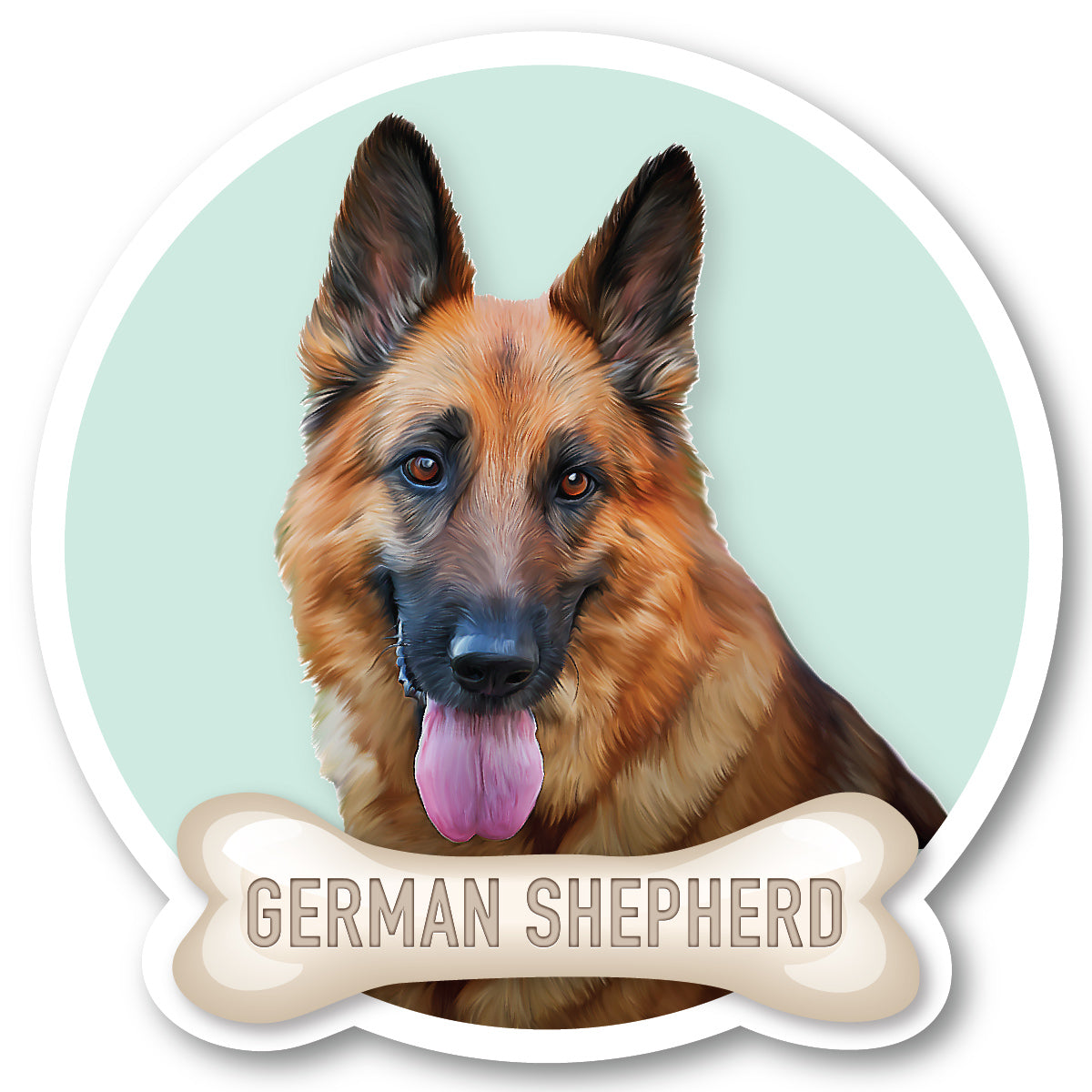 German Shepherd 2 Vinyl Sticker