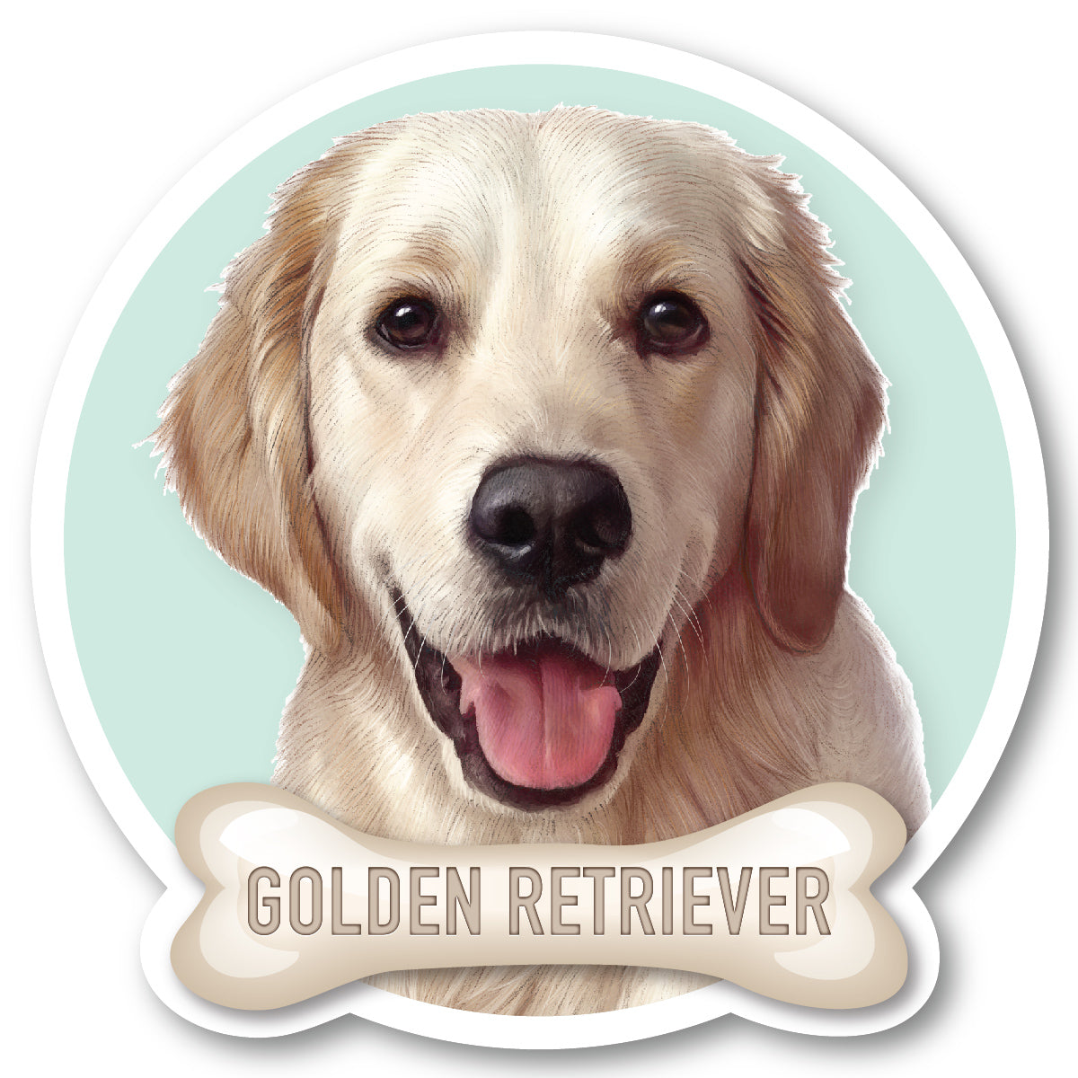 Golden Retriever Vinyl Sticker