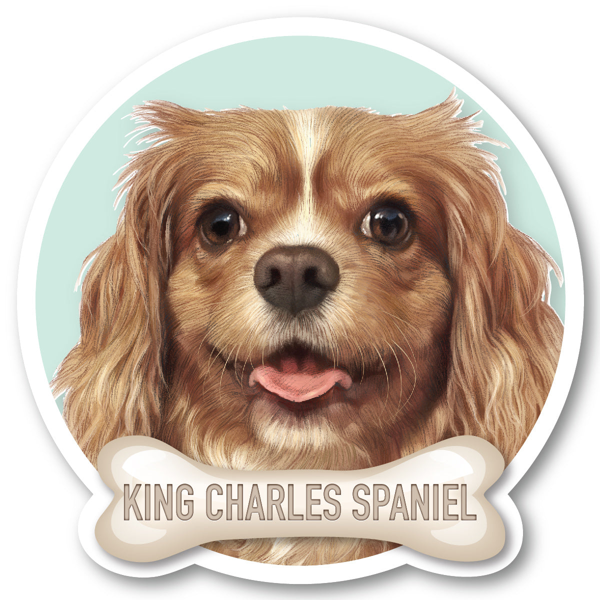 King Charles Spaniel Vinyl Sticker