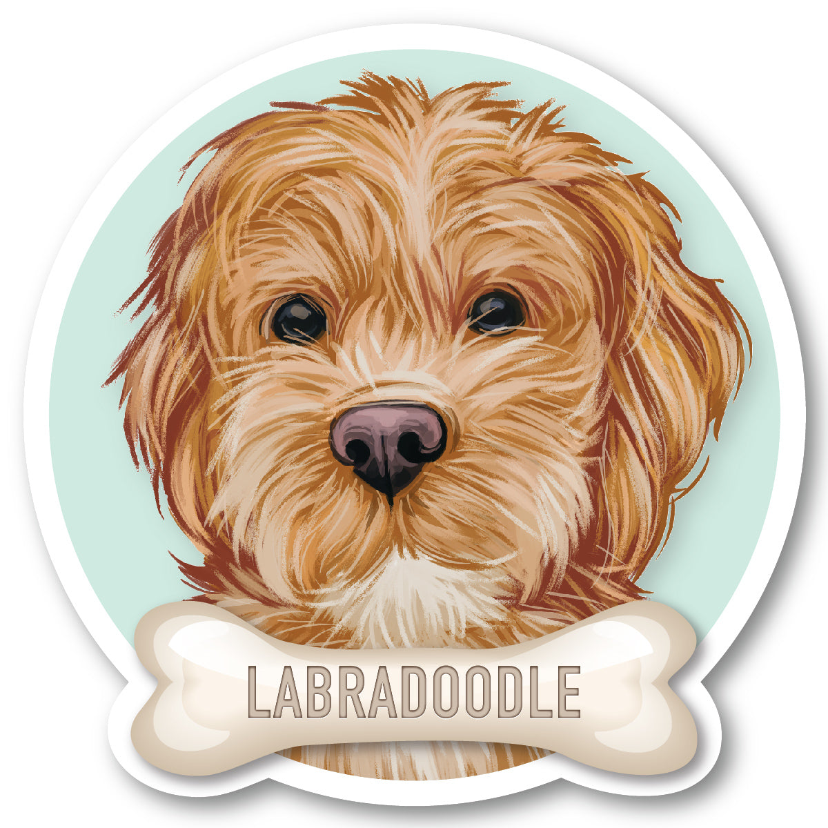 Labradoodle Vinyl Sticker