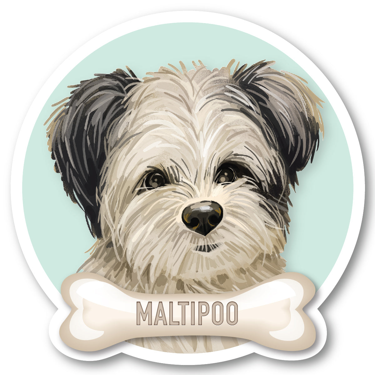 Maltipoo Vinyl Sticker