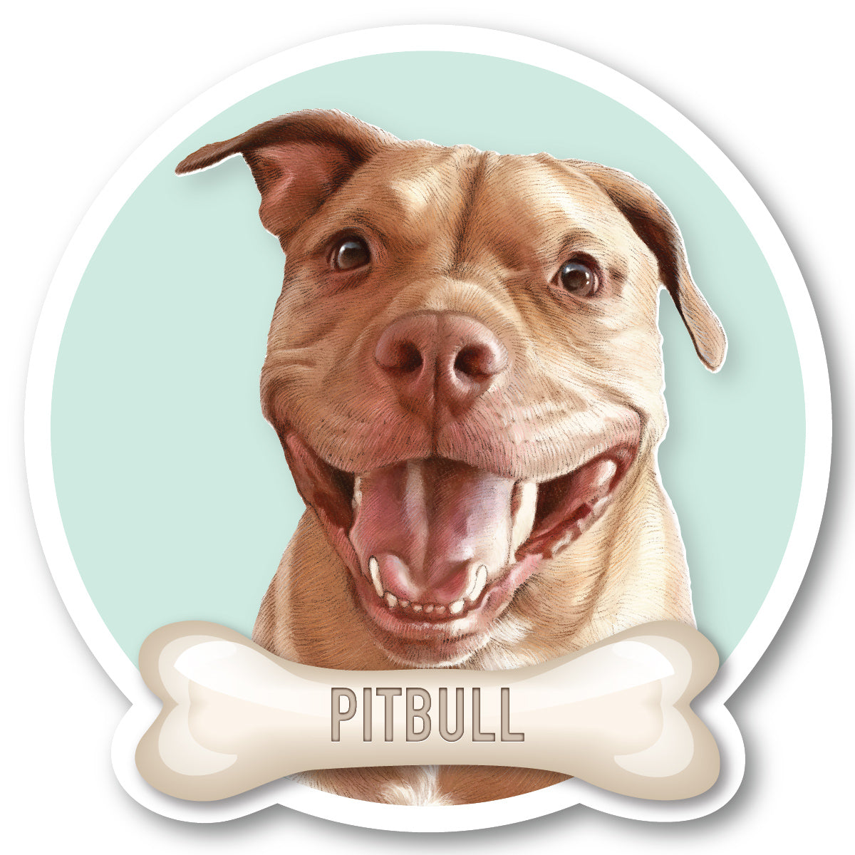 Pitbull Vinyl Sticker