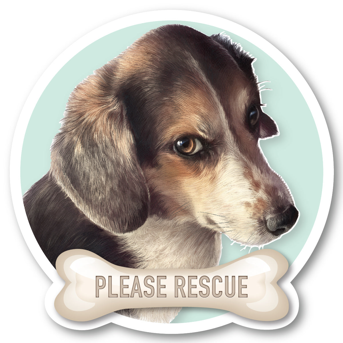Please Rescue Vinyl Sticker