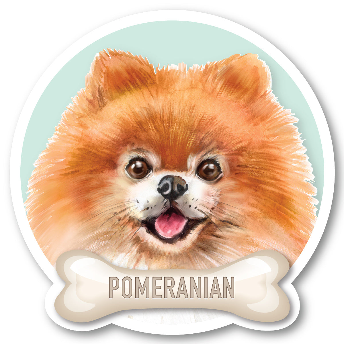 Pomeranian Vinyl Sticker