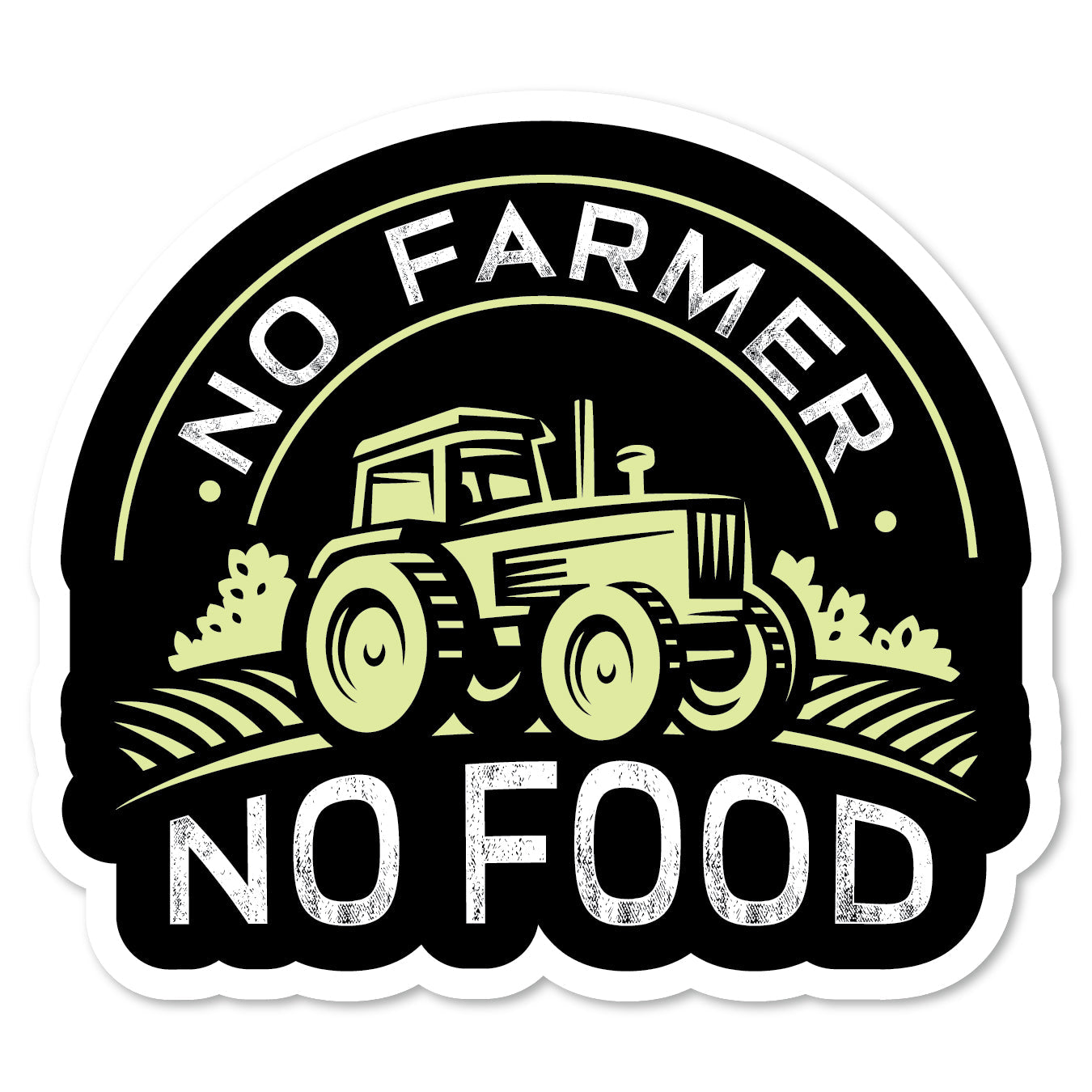 KC5-104 | No Farmer No Food Tractor Badge
