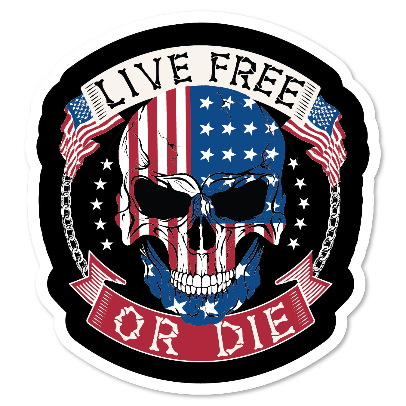KC5-157 | Live Free Or Die Skull