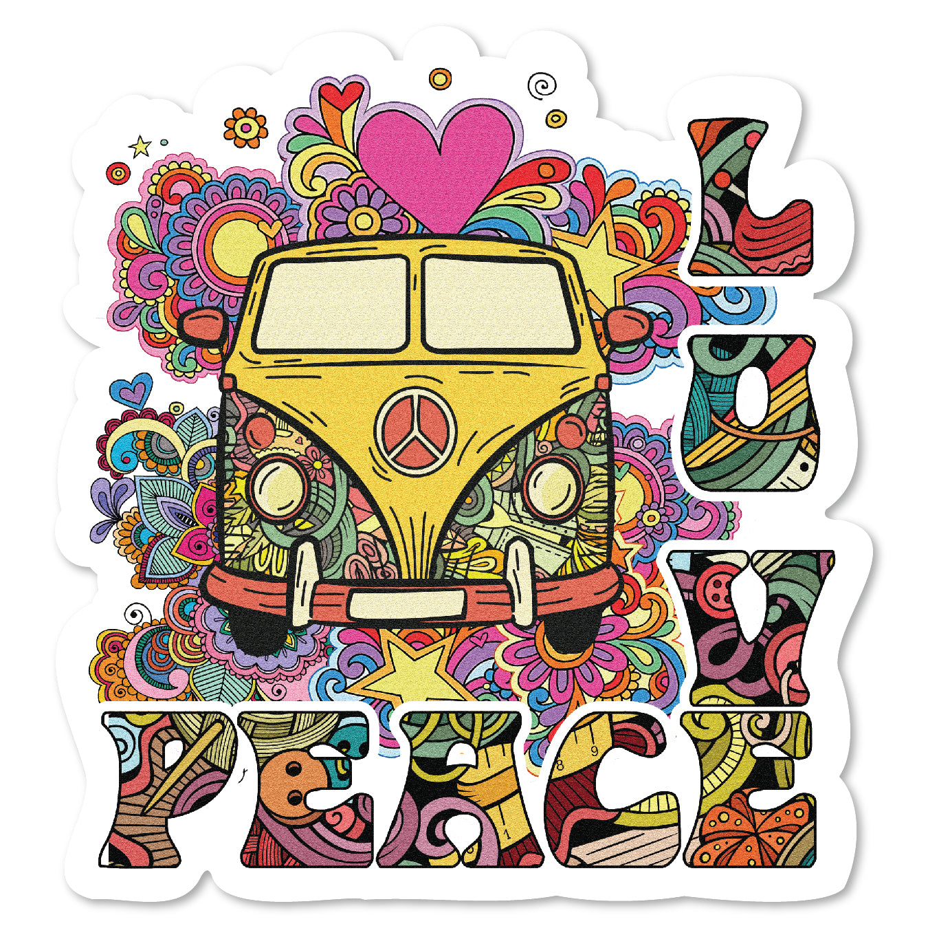 KC5-238 | Peace Love Hippie Camping Van